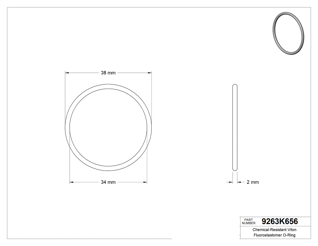 Technical drawing - 9263K656
